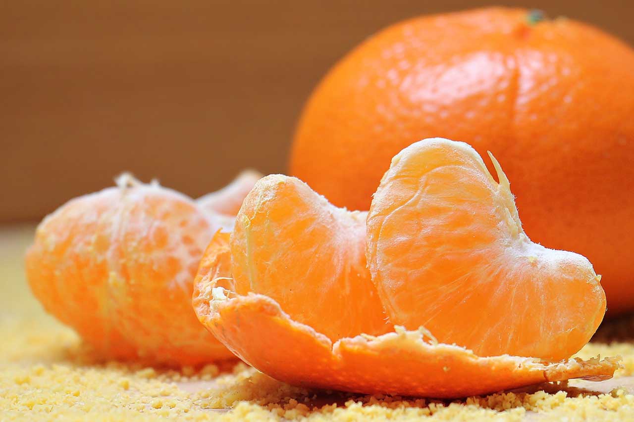mandarina en gajos